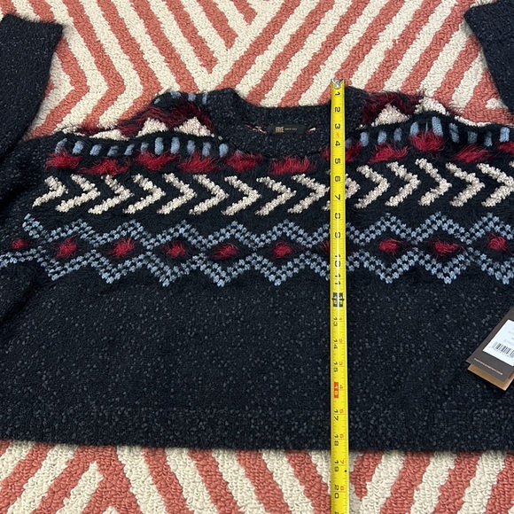 NWT FRYE XL boho funky cropped knit sweater with gorgeous accents! - Picture 12 of 13